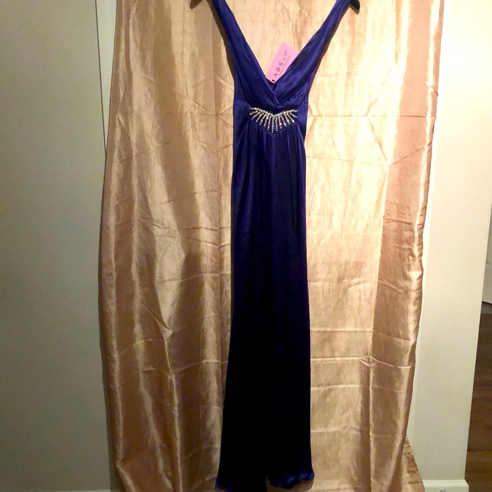Sapphire blue evening gown new with tags